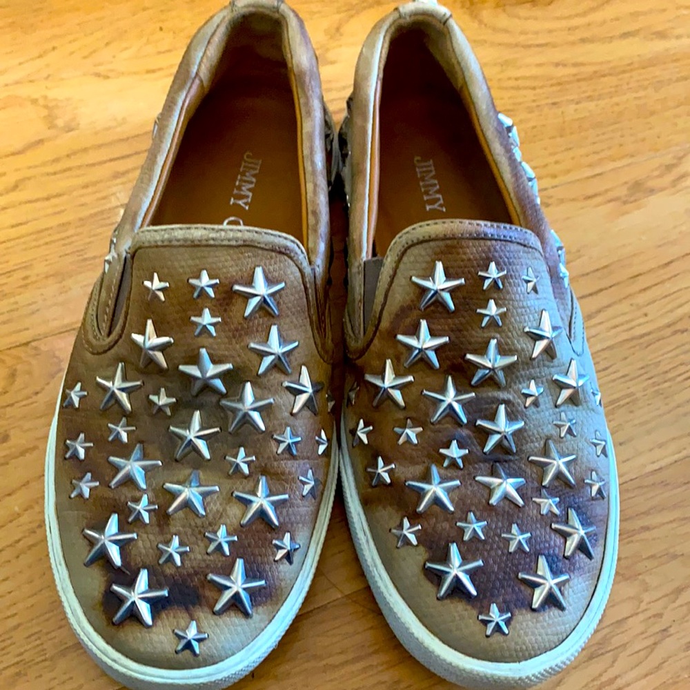 Jimmy Choo star studded sneakers size 35